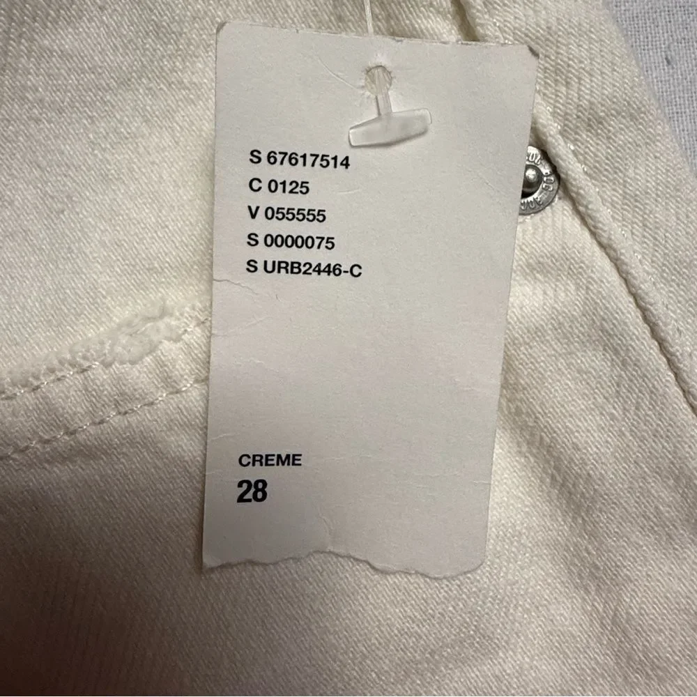 BDG Urban Outfitters 90s Long Inseam Denim Shorts 28 Raw Hem NWT Minimalist